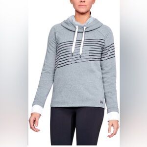 Under Armour Gray Striped Hoodie
